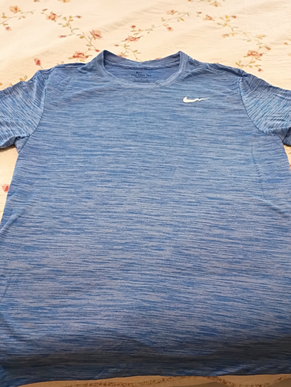 Nike Dri-FIT Space Dye Training Tee Men's Short Sleeve Blue